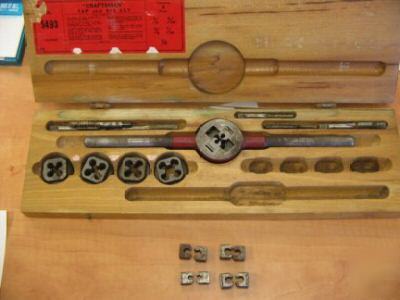 Vintage craftsman tap and die set â€“ 5 sizes