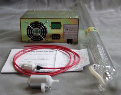 60WATT CO2 sealed laser tube + power supply 110V + pump