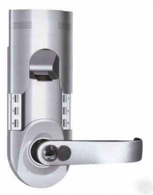 Biometric fingerprint door lock F086 right handed silve