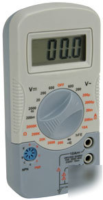 Digital multitester meter with audible continuity test