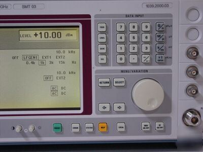 Rohde&schwarz SMT03 5KHZ-3GHZ signal generator 