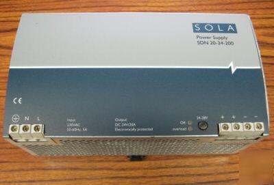 Sola sdn 20-24-200 24-28V/20A power supply SDN2024200