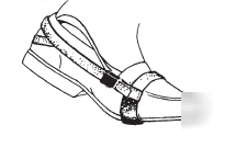 Static control foot/toe grounding strap