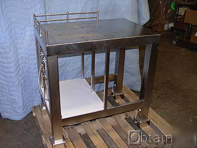 Isolation vibration table stainless steel