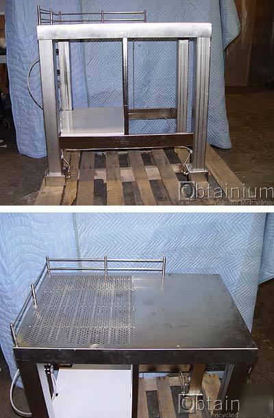 Isolation vibration table stainless steel