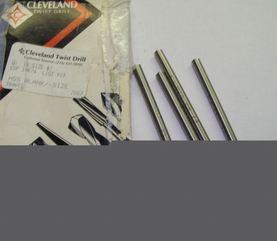 New cleveland twist drill blanks...4 count/ size 7