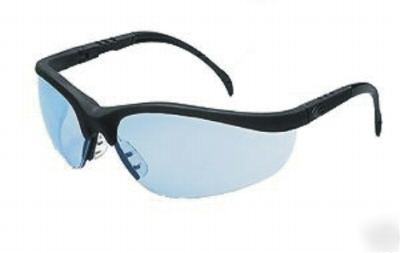 Safety glasses klondike by crews black frame clear lens