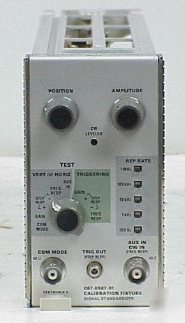 Tektronix tek 067-0587-01 cal fixture for 7000 mf