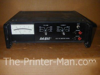 Lab-volt aa 1227-00 dc meter panel