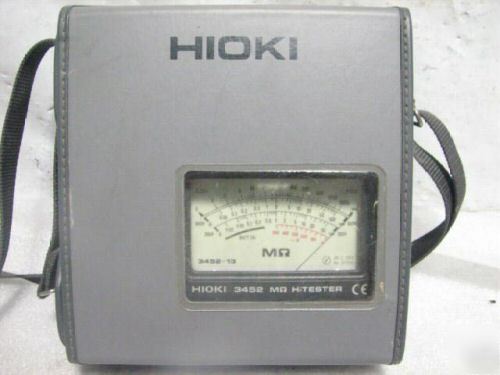 Hioki digital megohm insulation hitester model 3452