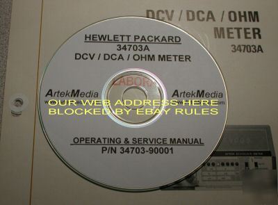 Hp 34703A service & operating manual