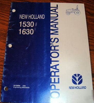 New holland 1530 & 1630 tractor operator's manual nh