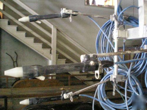 Powder coating system, guns, controls, reciprocators