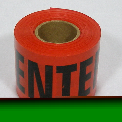 Professional 3" red barricade tape 10 x 200' rolls