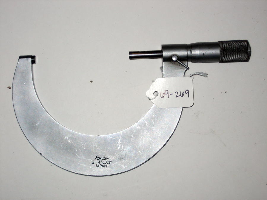 3 - 4 inch fowler outside micrometer