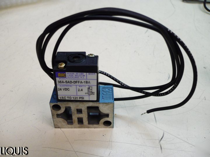 Mac 35A-sad-dffa-1BA valve 24VDC 2.4W 120PSI 