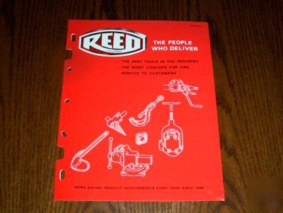 1973 reed mfg. catalog, pipe tools, asbestos