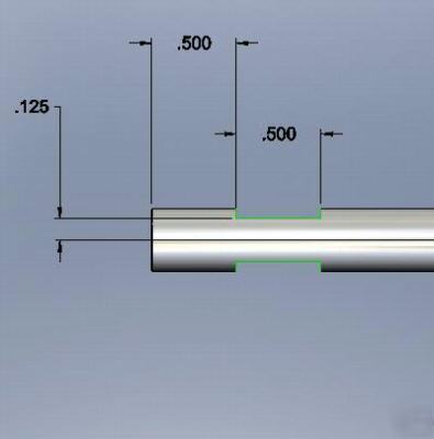 .375 dia stainless rod with keyslots 