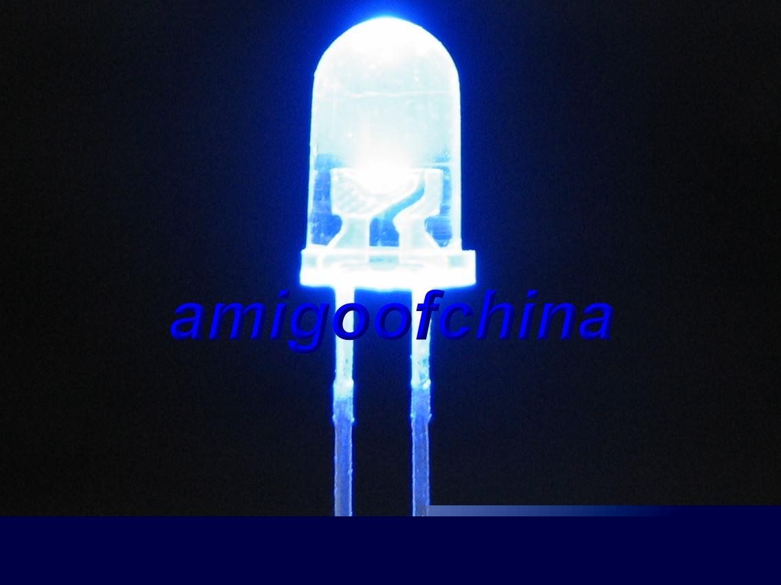 3MM 20X blue 5000 mcd led bulb lamp free resistors