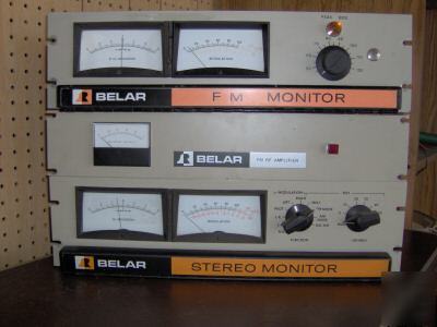 Belar fmm-1, fms-1,& rfa-1 fm modulation monitor set