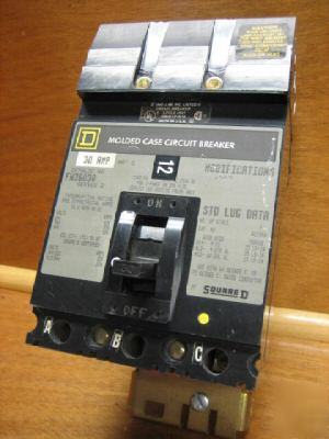 Square d i-line FH36030 fh-36030 30 amp a 30AMP breaker