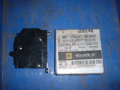 New square d circuit breaker 40 amp QOB140 qob