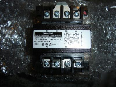 Siemens MT0075A ind. control transformer 75 va 