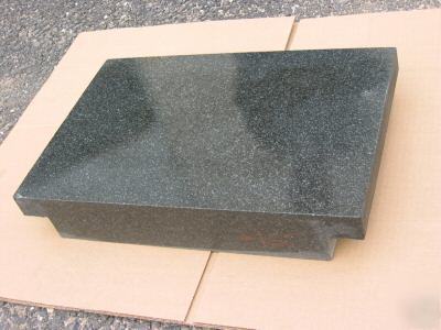 New 9 x 12 black granite grade a surface plate 2 ledge 