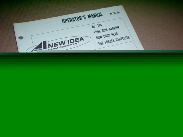 New idea 774 forage harvester operator manual