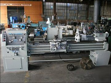 Polamco / andrychow 17 Â¾â€ x 80â€ geared head lathe