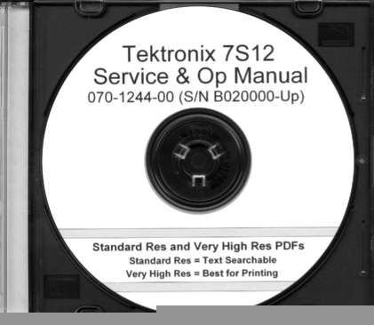 Tek 7S12 service/op manual - with no advertising added 