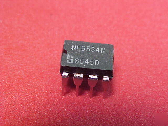 5PC signetics low noise op amp NE5534N dip ic