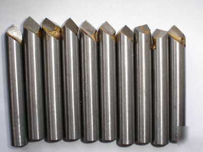 10PC round shank boring tools - brazed tipped -