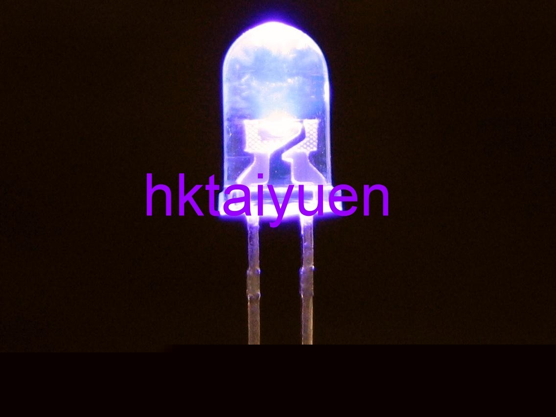 50X 5MM 2000MCD ultra violet uv led light free resistor