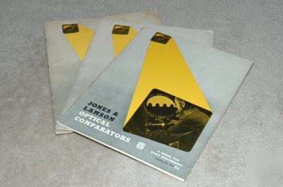 Jones & lamson j&l assorted comparator brochures.