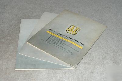 Jones & lamson j&l assorted comparator brochures.