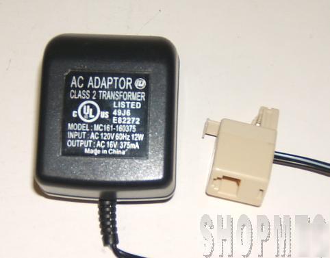 16B 375MA ac adapter power supply MC161-160375