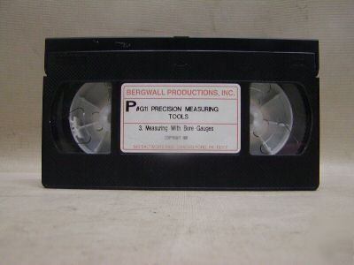 Bore gage use, training tape vhs used