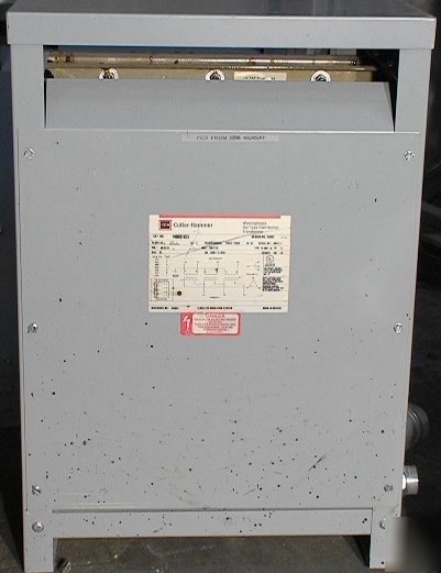 C-h w 45 kva transformer 480D to 208/120Y +voltage taps