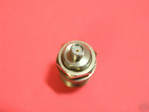 Connector/adaptor, bulkhead. n(f) to sma(f). 20 each.