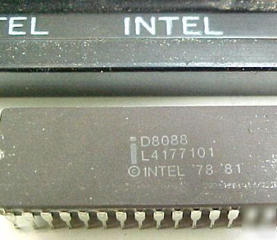 Intel D8088, mpu, rare, collectible, intel 40 pin dip 