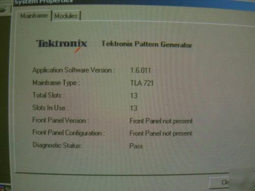 Tek TLA7016 w/ 4 x TLA7AA4 /8S/3P/3P/ 3P/3P 235MHZ, 8MB