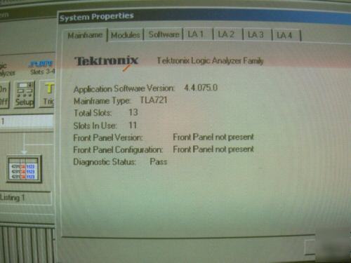 Tek TLA7016 w/ 4 x TLA7AA4 /8S/3P/3P/ 3P/3P 235MHZ, 8MB