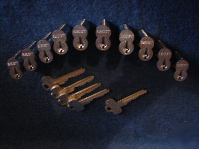 20 original best lock combinated cores & keys wc pks