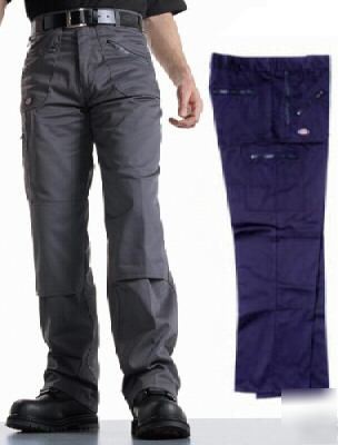 Dickies navy work workwear knee pad trousers - W42 L31