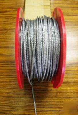 New wire rope, 3/16â€ x 250 ft. vinyl covered 