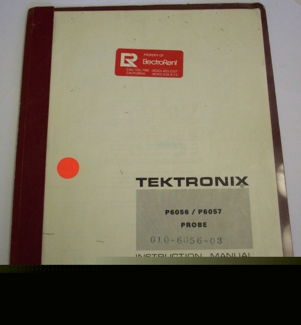 Tek P6056 / P6057 probe instruction manual - $5 ship 