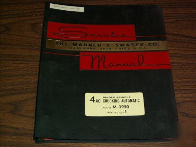 Warner swasey 4AC chucker service manual