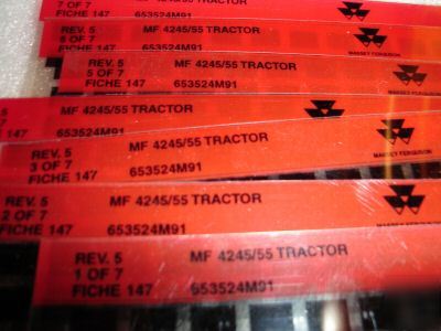 Massey ferguson 4245 4255 tractor parts book microfiche