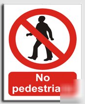 No pedestrians sign-semi rigid-200X250MM(pr-023-re)